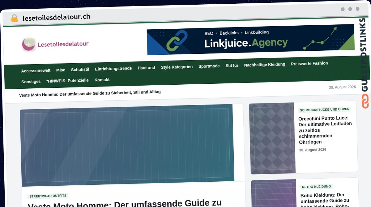 Publish Guest Post on lesetoilesdelatour.ch