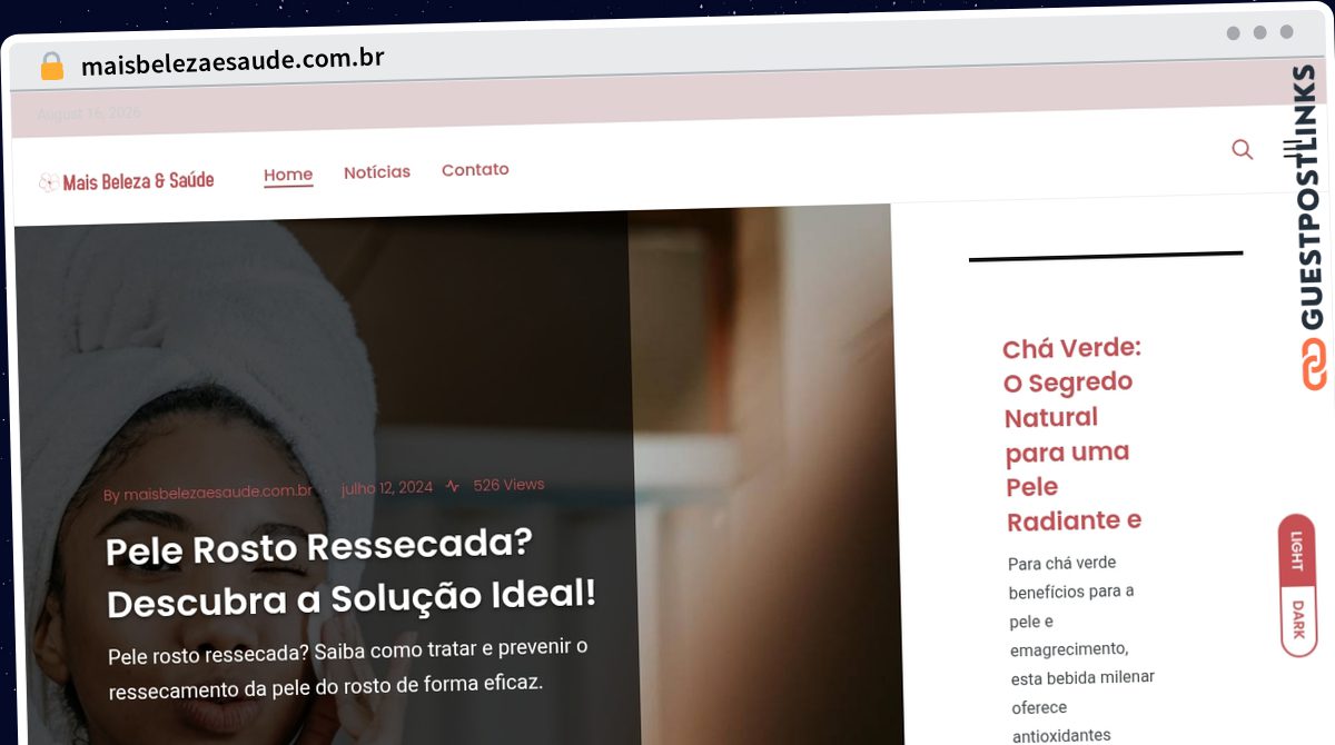 Publish Guest Post on maisbelezaesaude.com.br