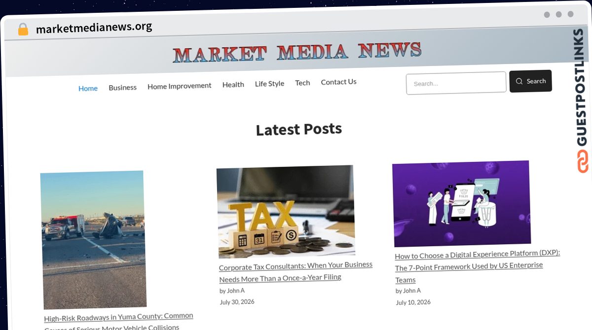 Publish Guest Post on marketmedianews.org