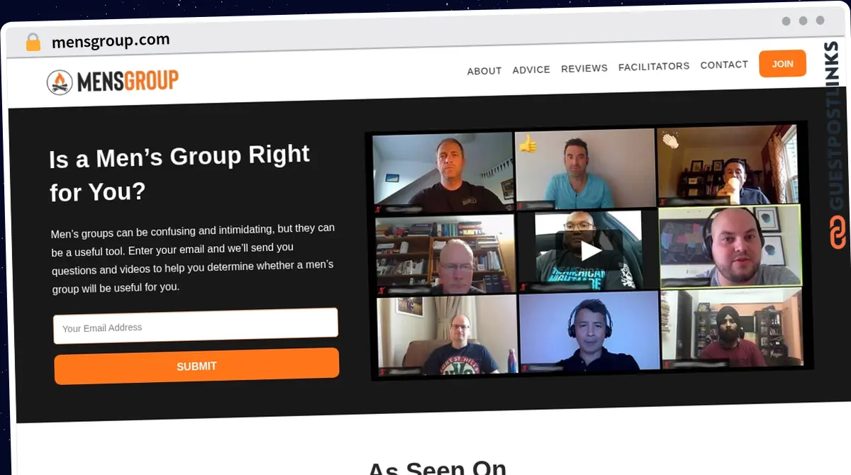 Publish Guest Post on mensgroup.com