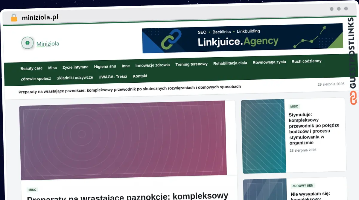 Publish Guest Post on miniziola.pl