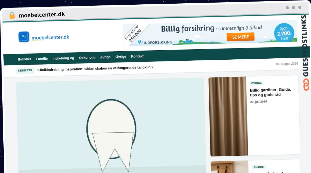 Publish Guest Post on moebelcenter.dk