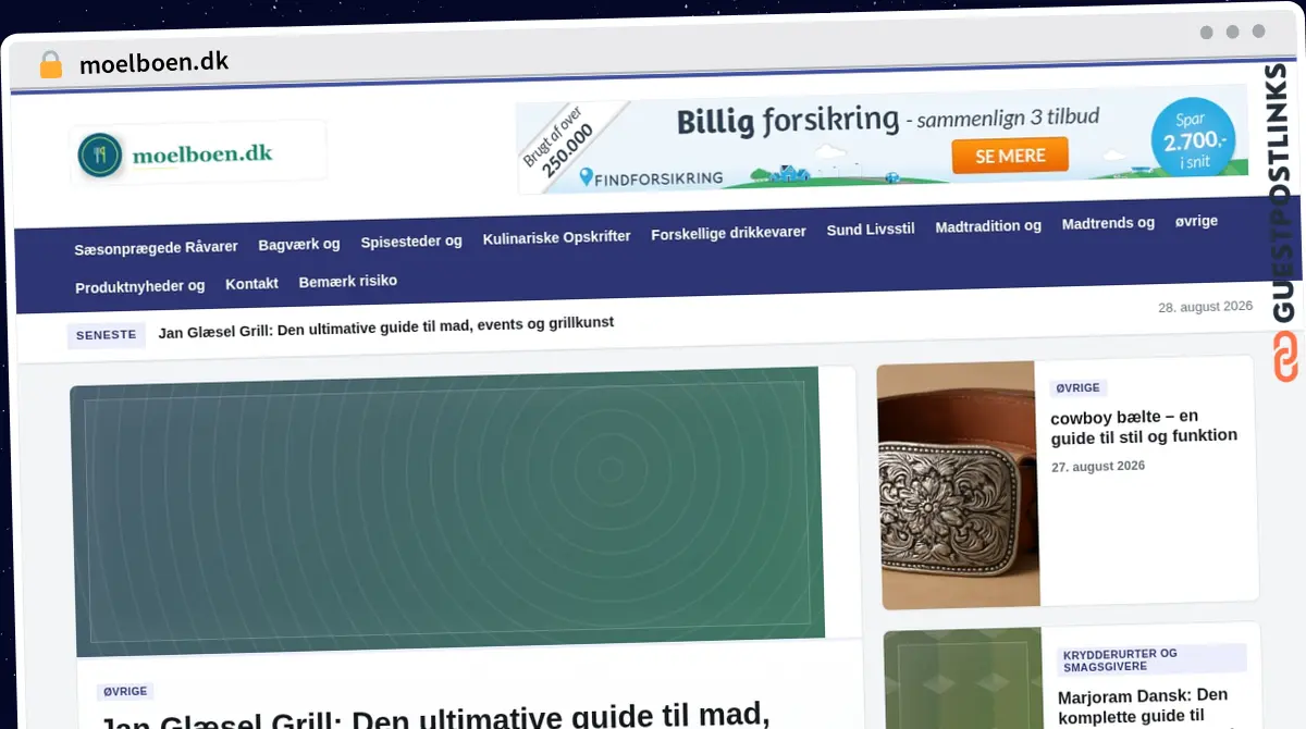 Publish Guest Post on moelboen.dk