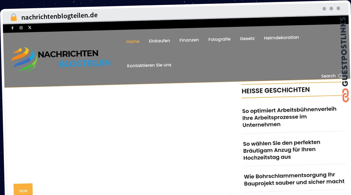 Publish Guest Post on nachrichtenblogteilen.de