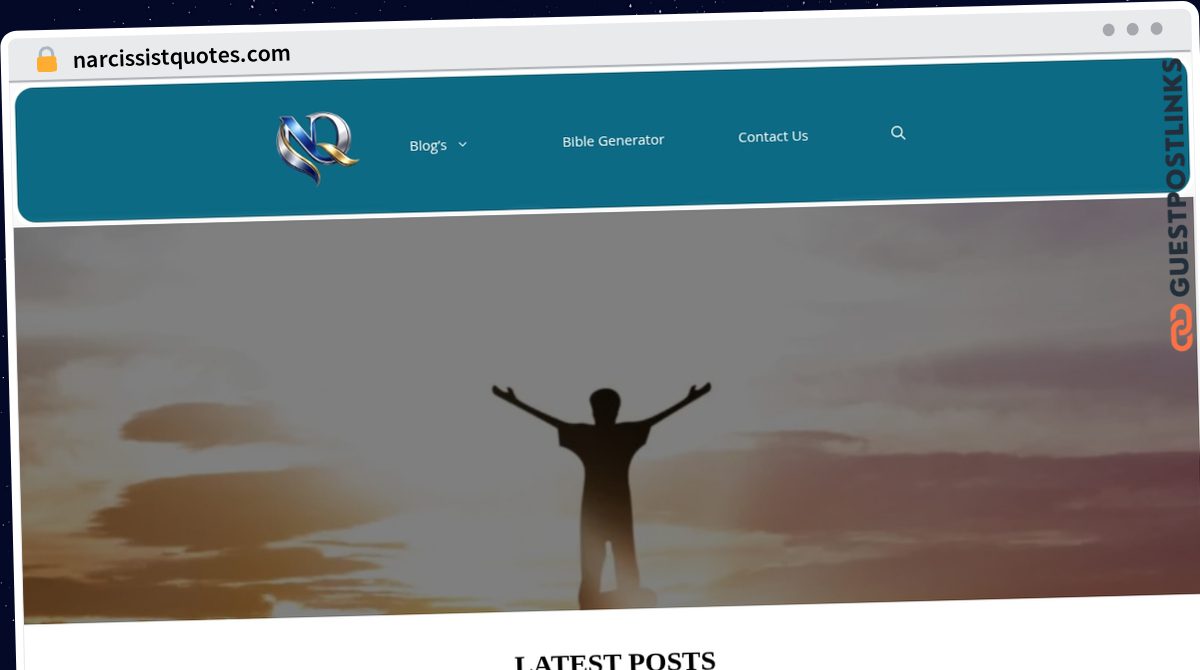 Publish Guest Post on narcissistquotes.com
