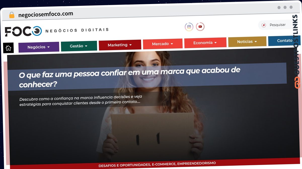 Publish Guest Post on negociosemfoco.com