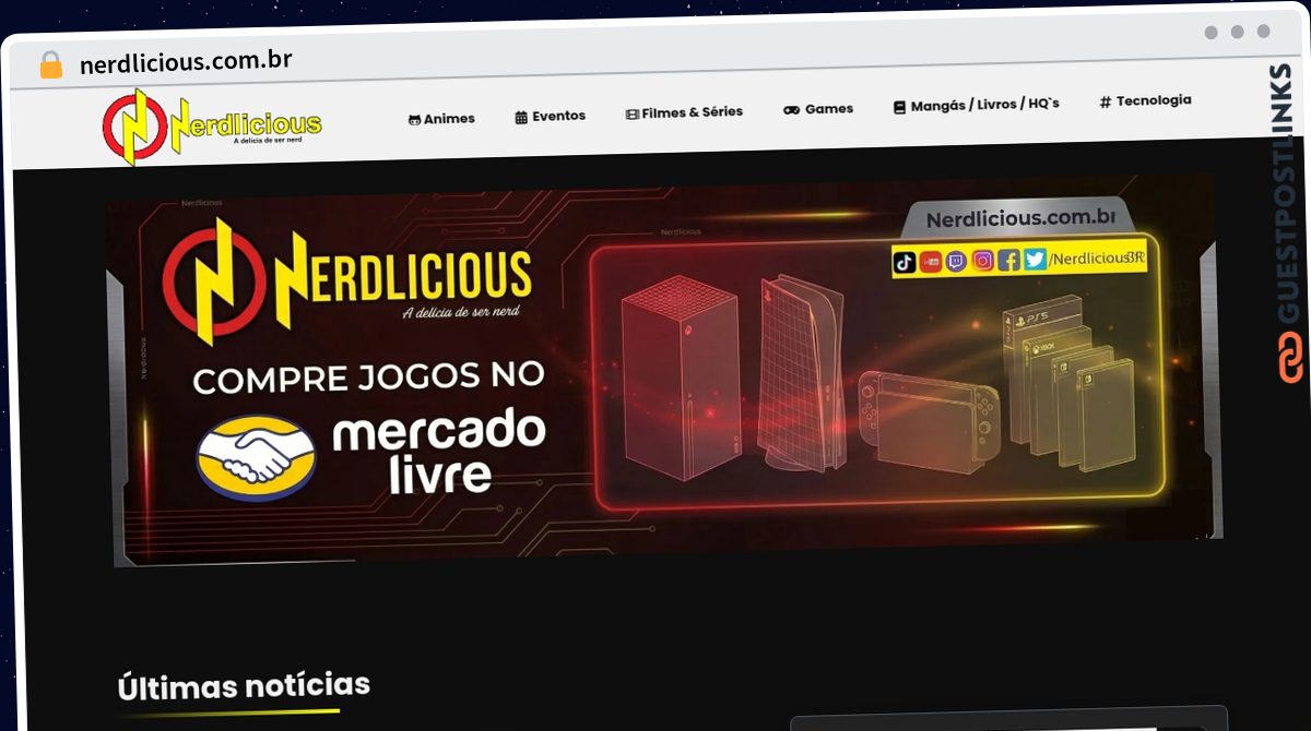 Publish Guest Post on nerdlicious.com.br