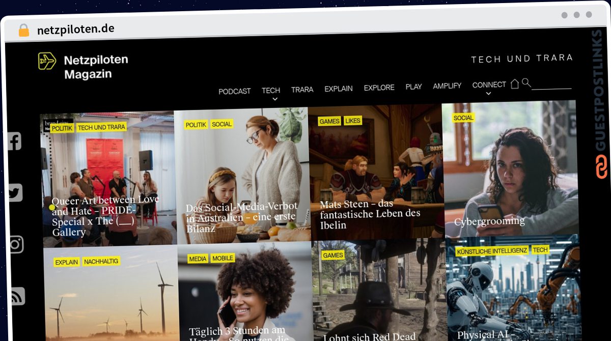 Publish Guest Post on netzpiloten.de