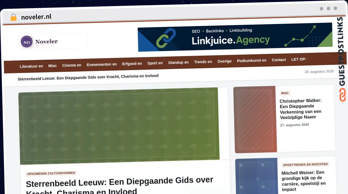 Publish Guest Post on noveler.nl