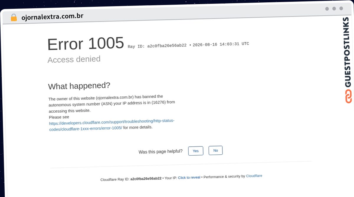 Publish Guest Post on ojornalextra.com.br