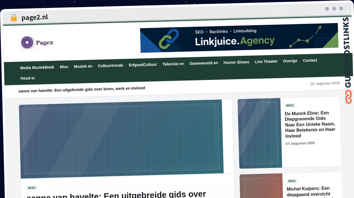 Publish Guest Post on page2.nl