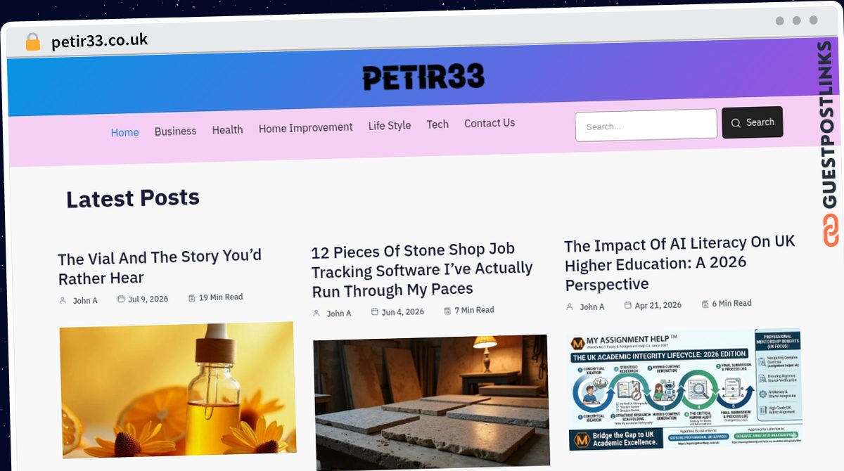 Publish Guest Post on petir33.co.uk
