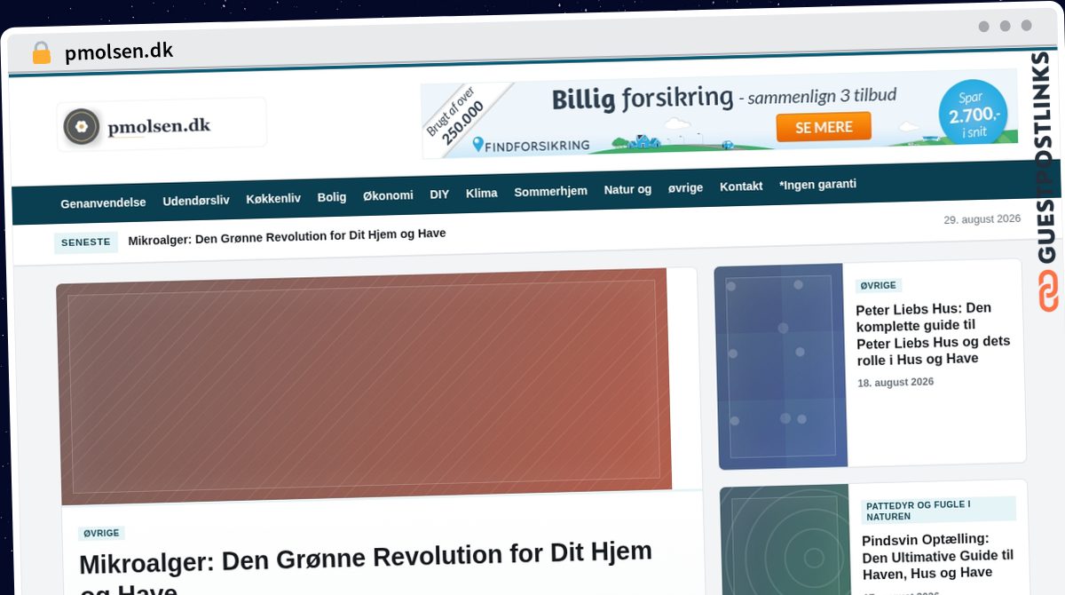 Publish Guest Post on pmolsen.dk