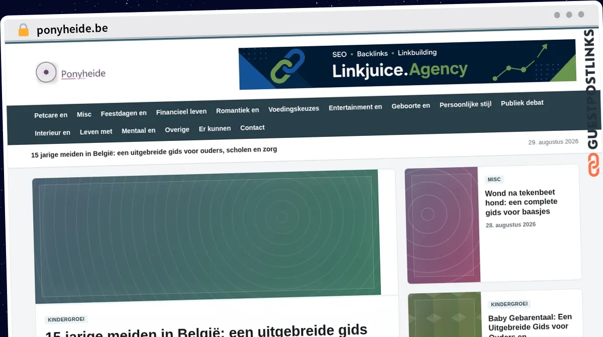 Publish Guest Post on ponyheide.be