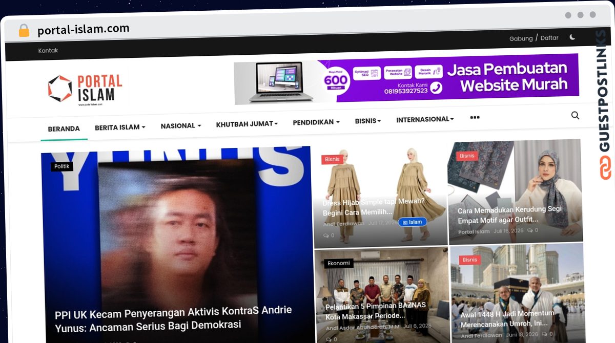 Publish Guest Post on portal-islam.com