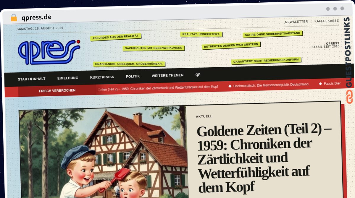 Publish Guest Post on qpress.de