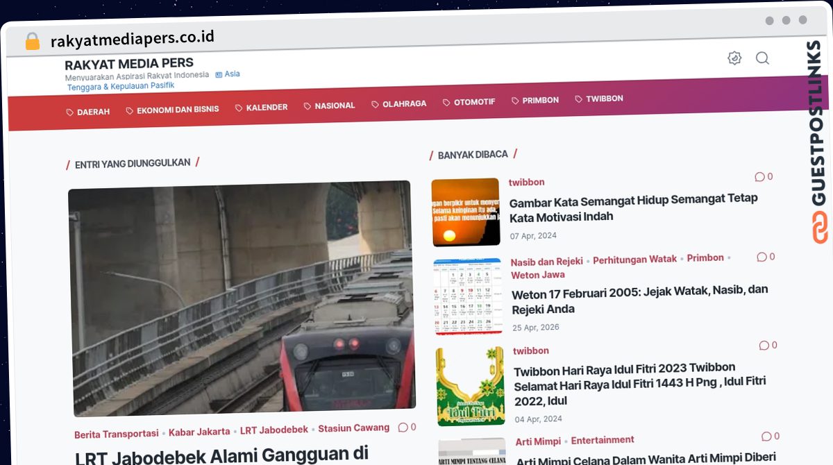 Publish Guest Post on rakyatmediapers.co.id