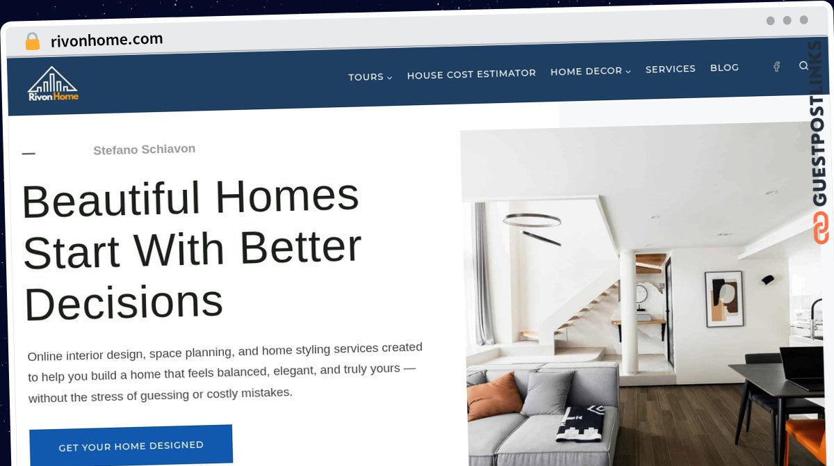Publish Guest Post on rivonhome.com