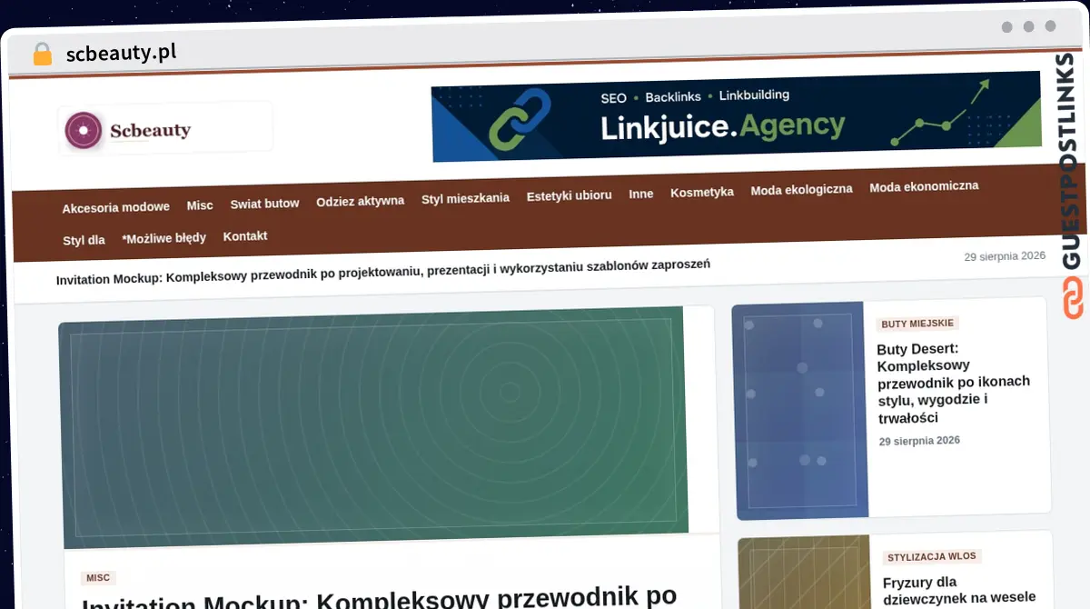 Publish Guest Post on scbeauty.pl