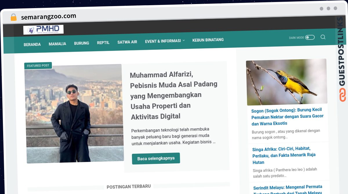 Publish Guest Post on semarangzoo.com
