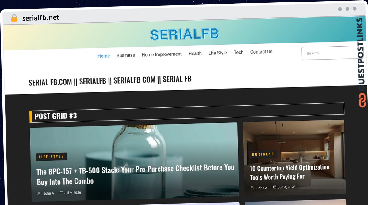 Publish Guest Post on serialfb.net
