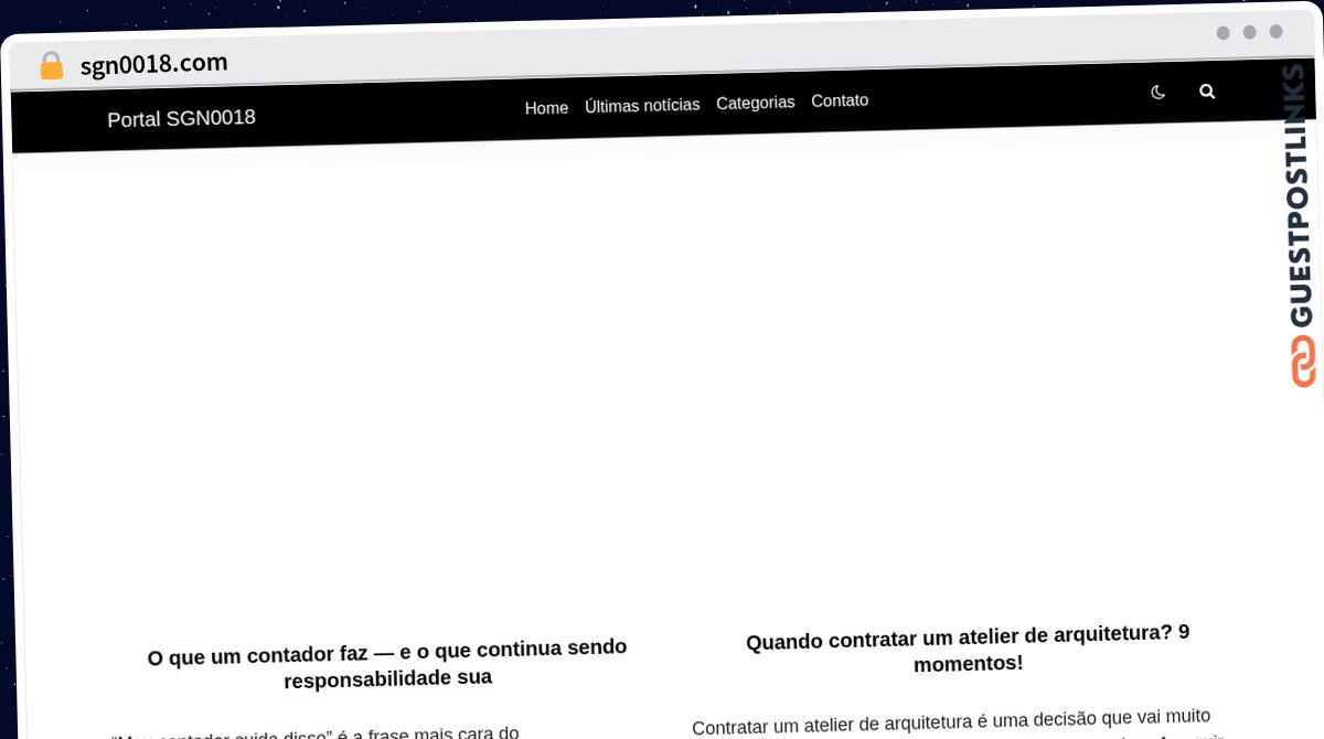 Publish Guest Post on sgn0018.com