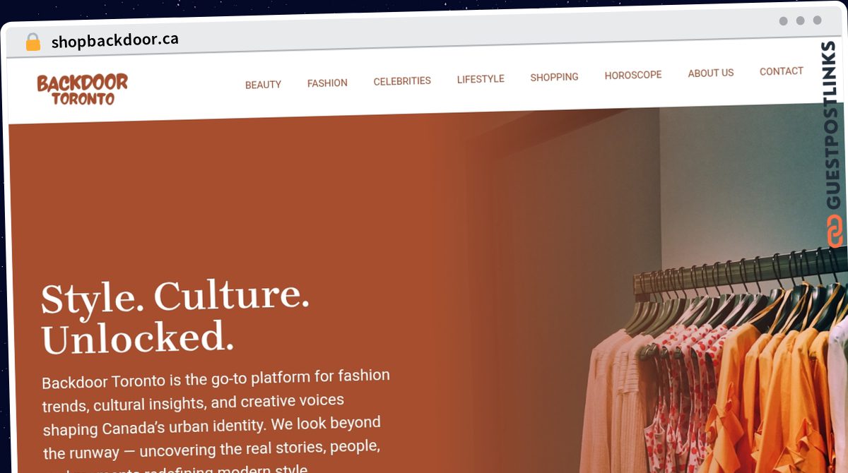 Publish Guest Post on shopbackdoor.ca