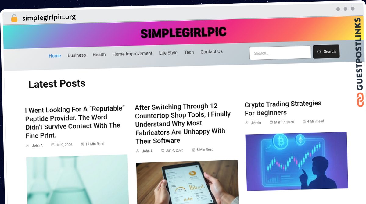 Publish Guest Post on simplegirlpic.org