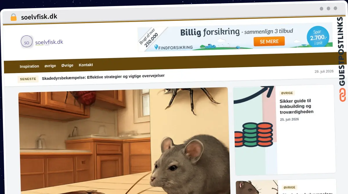 Publish Guest Post on soelvfisk.dk