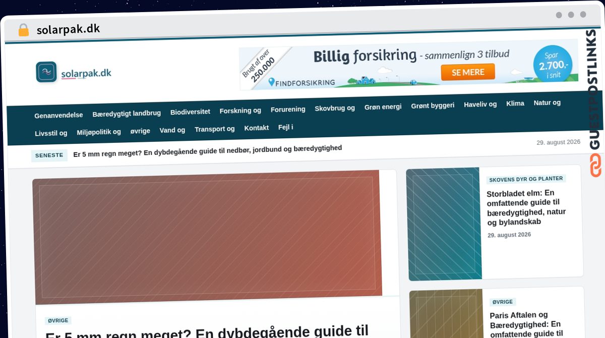 Publish Guest Post on solarpak.dk