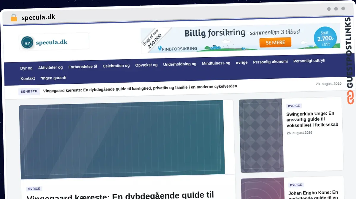 Publish Guest Post on specula.dk