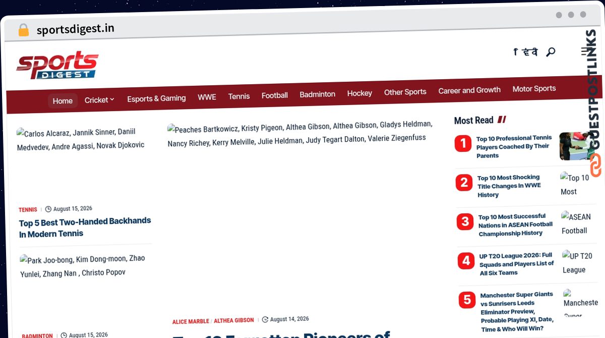 Publish Guest Post on sportsdigest.in