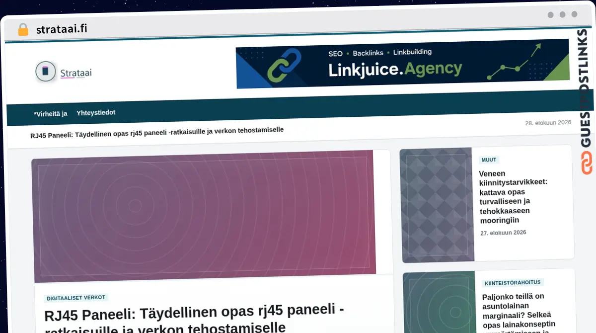 Publish Guest Post on strataai.fi