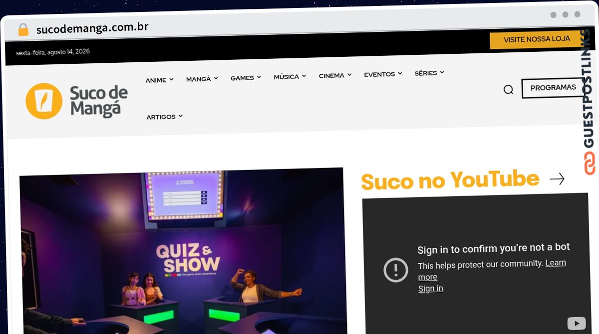 Publish Guest Post on sucodemanga.com.br