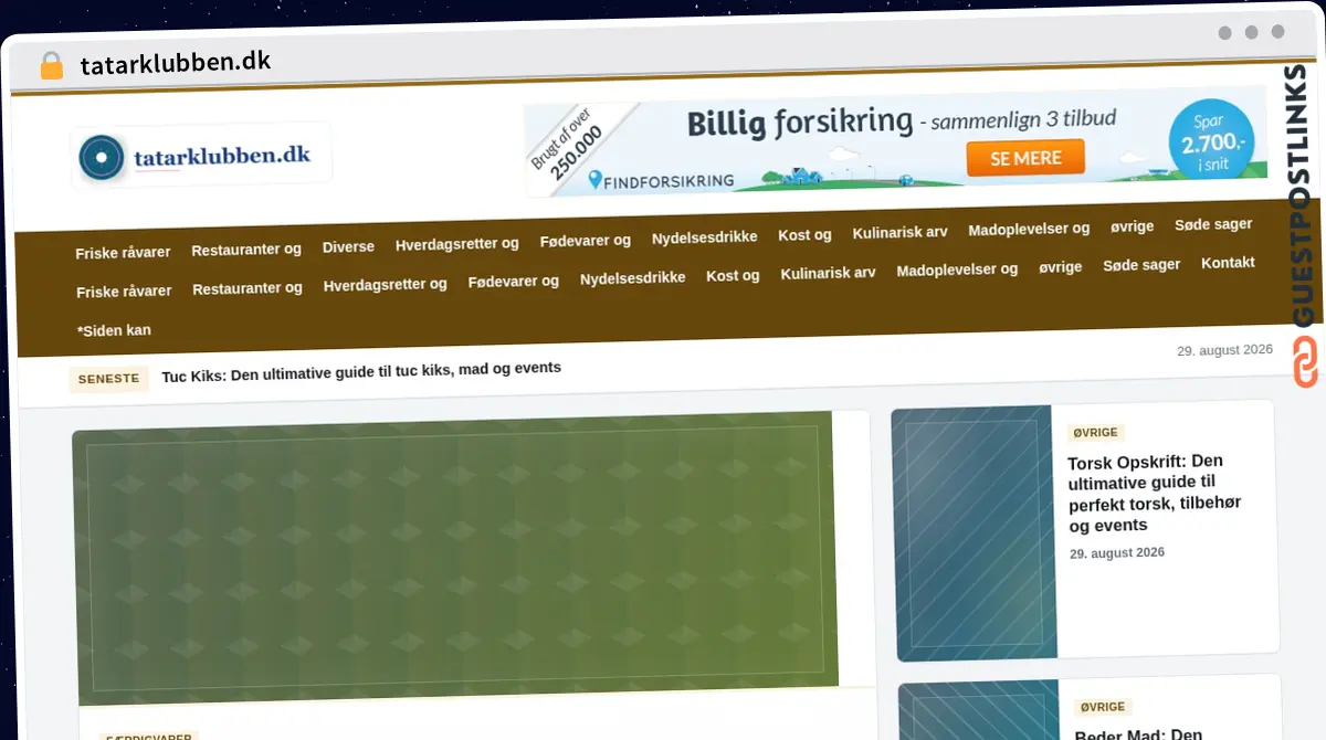 Publish Guest Post on tatarklubben.dk
