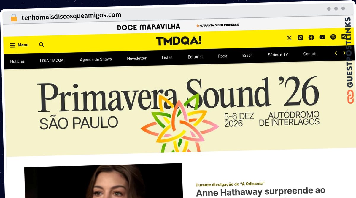 Publish Guest Post on tenhomaisdiscosqueamigos.com