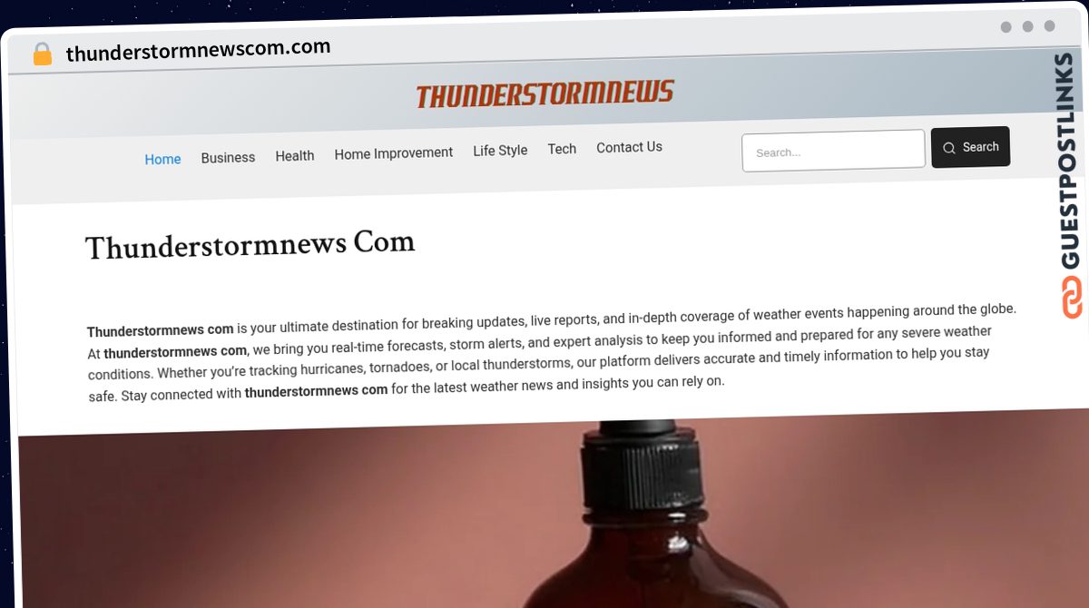Publish Guest Post on thunderstormnewscom.com