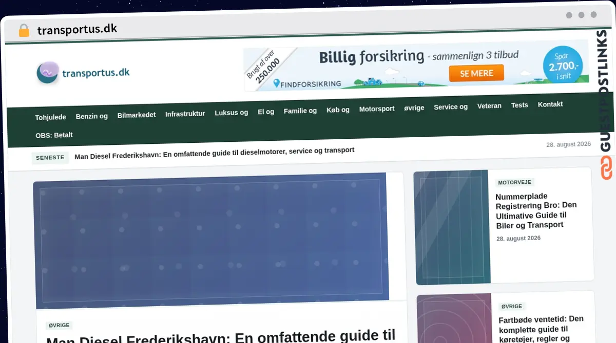 Publish Guest Post on transportus.dk