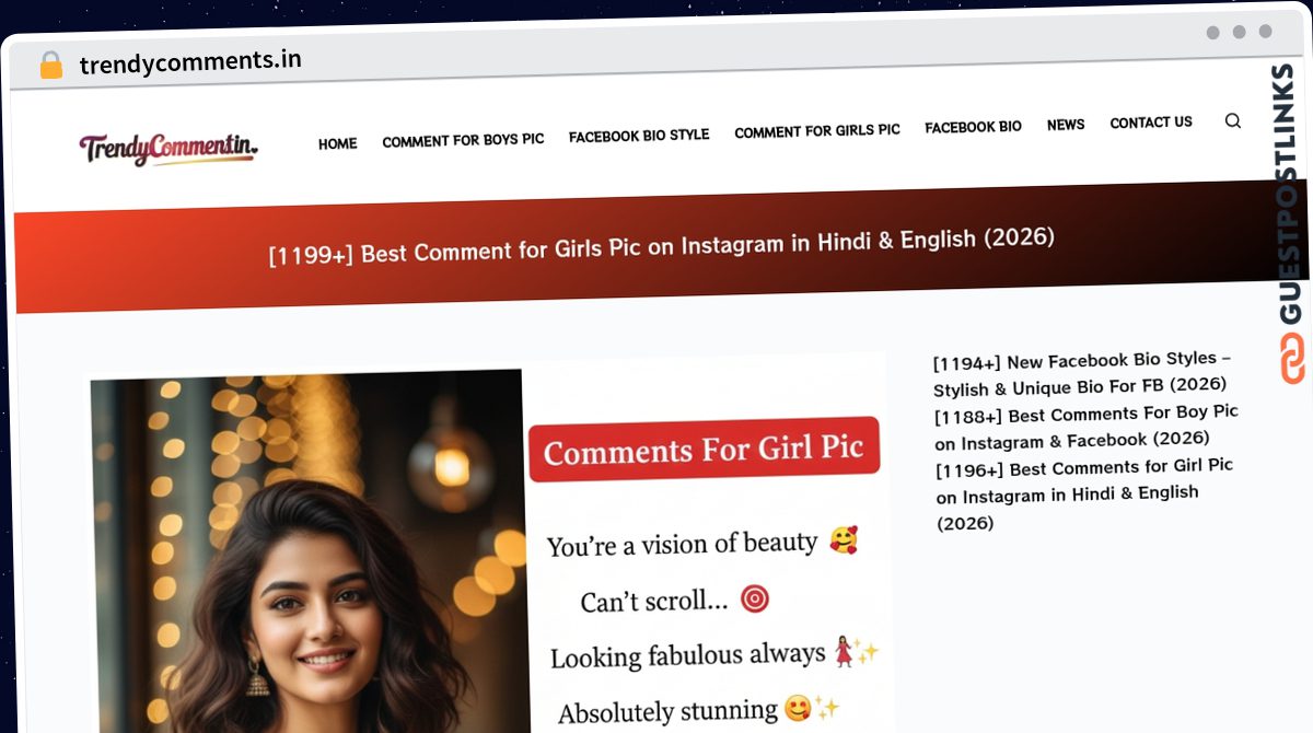 Publish Guest Post on trendycomments.in