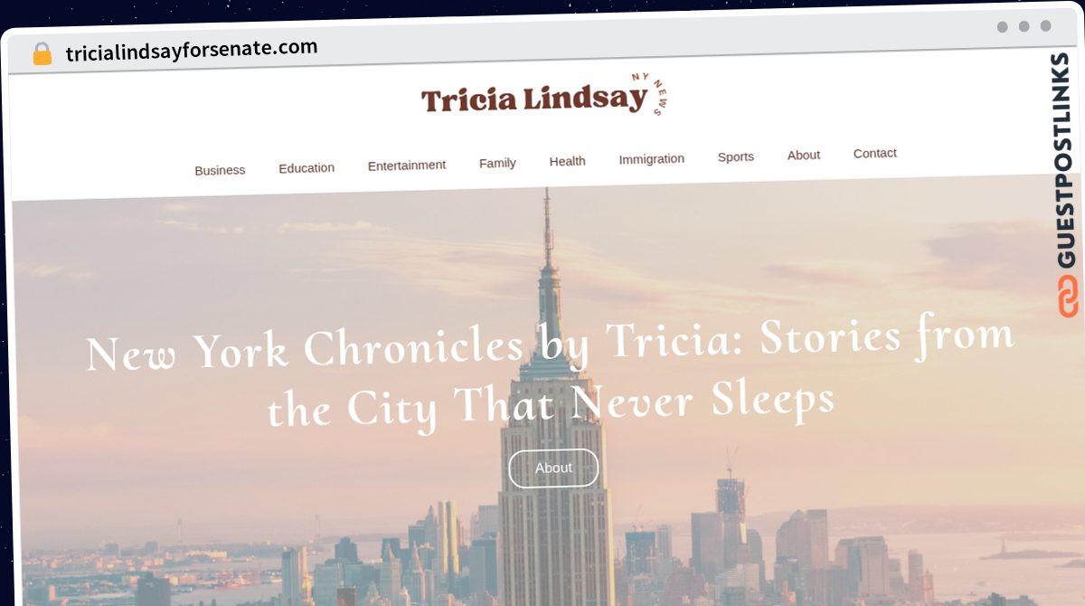 Publish Guest Post on tricialindsayforsenate.com