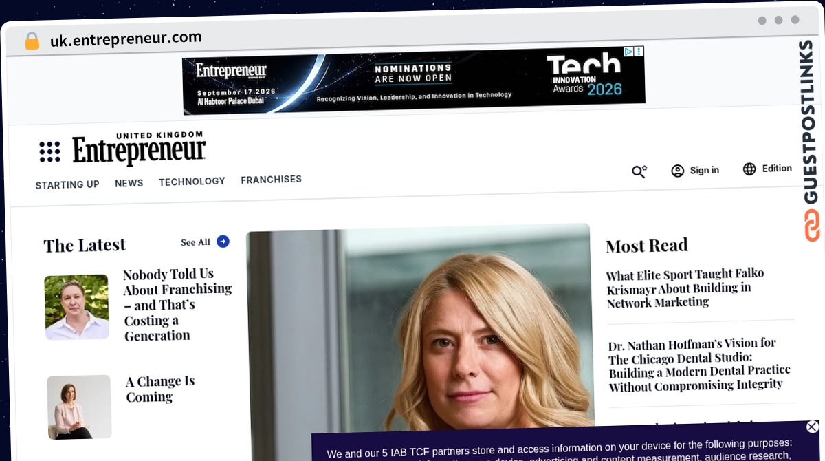 Publish Guest Post on uk.entrepreneur.com