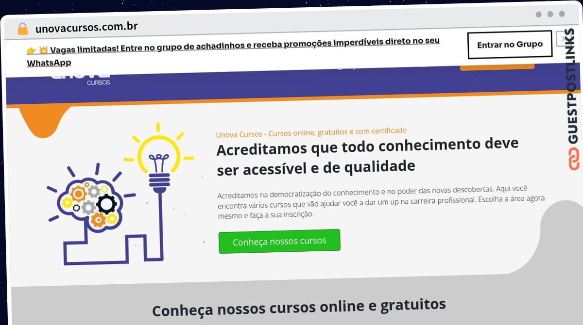 Publish Guest Post on unovacursos.com.br
