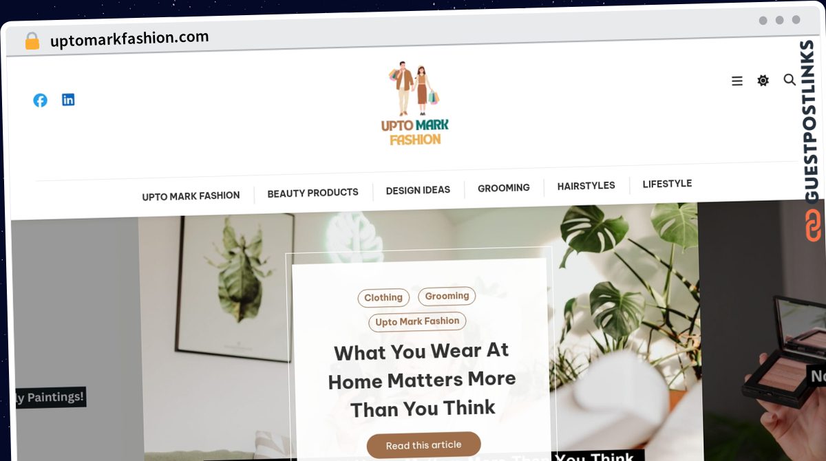 Publish Guest Post on uptomarkfashion.com
