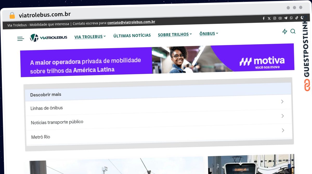 Publish Guest Post on viatrolebus.com.br