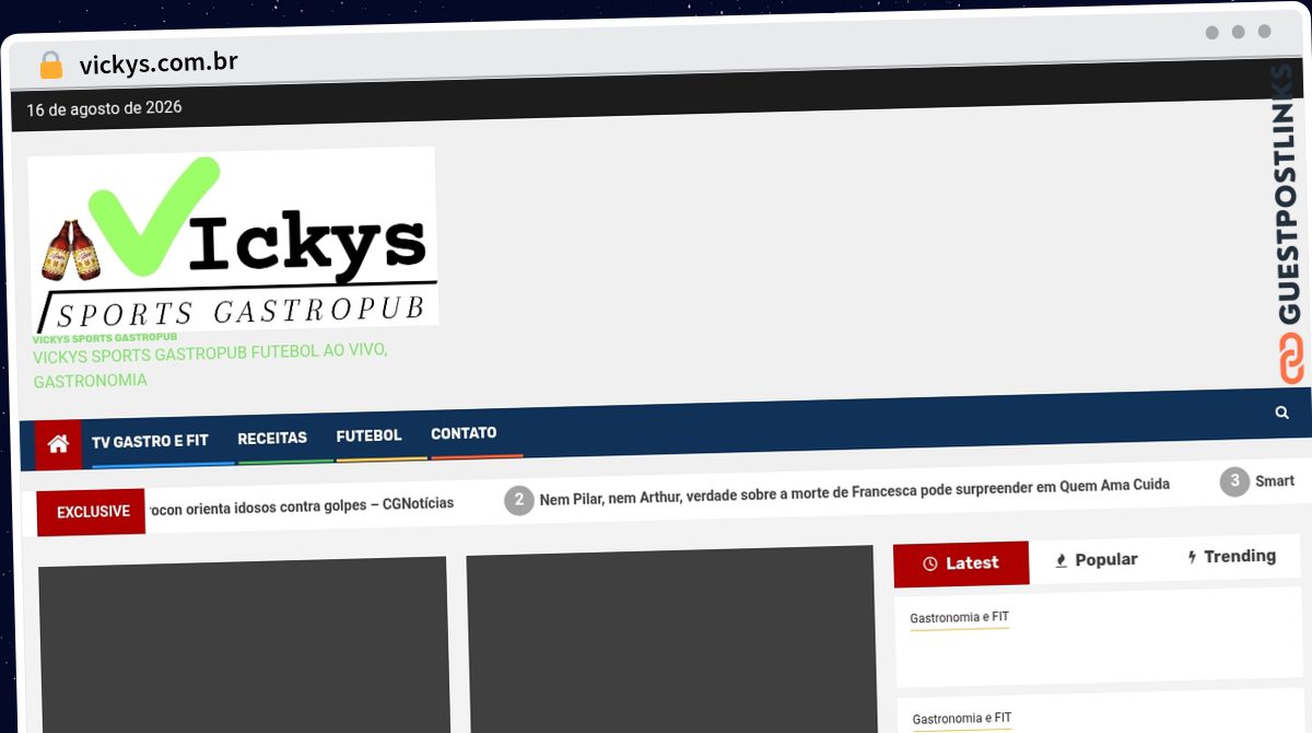 Publish Guest Post on vickys.com.br