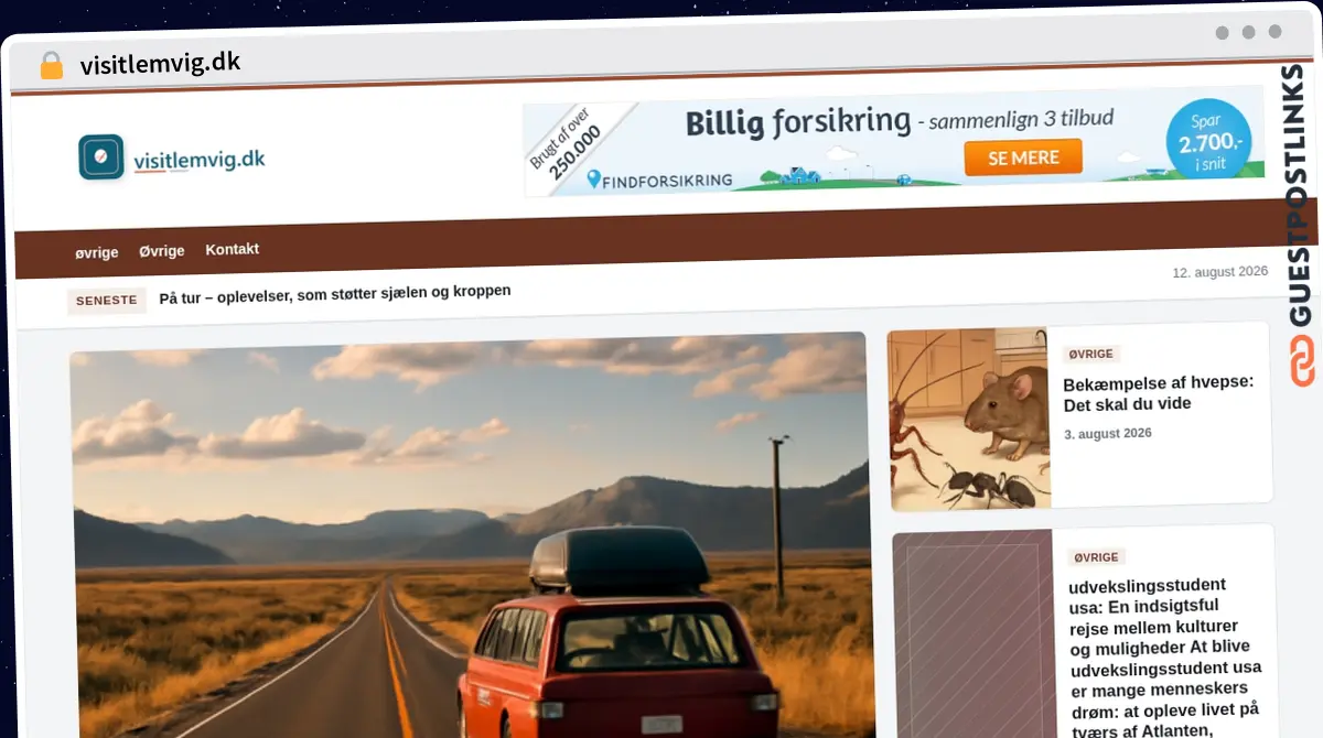 Publish Guest Post on visitlemvig.dk