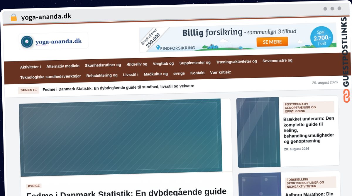 Publish Guest Post on yoga-ananda.dk