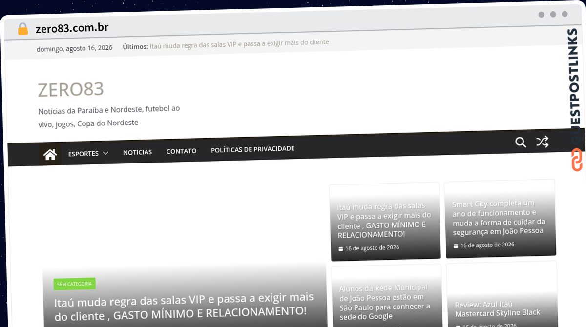 Publish Guest Post on zero83.com.br