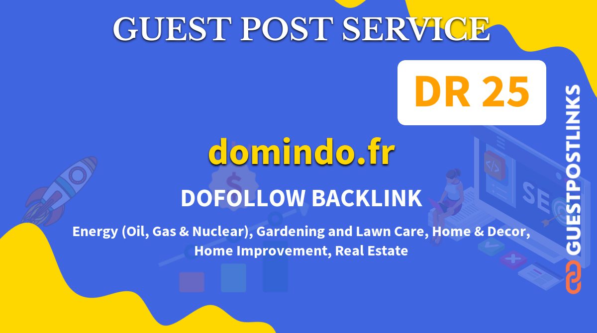 Buy Guest Post on domindo.fr