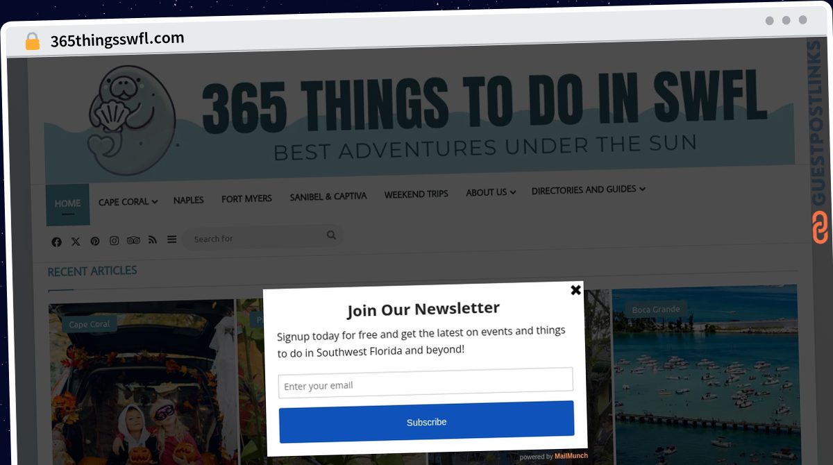 Publish Guest Post on 365thingsswfl.com